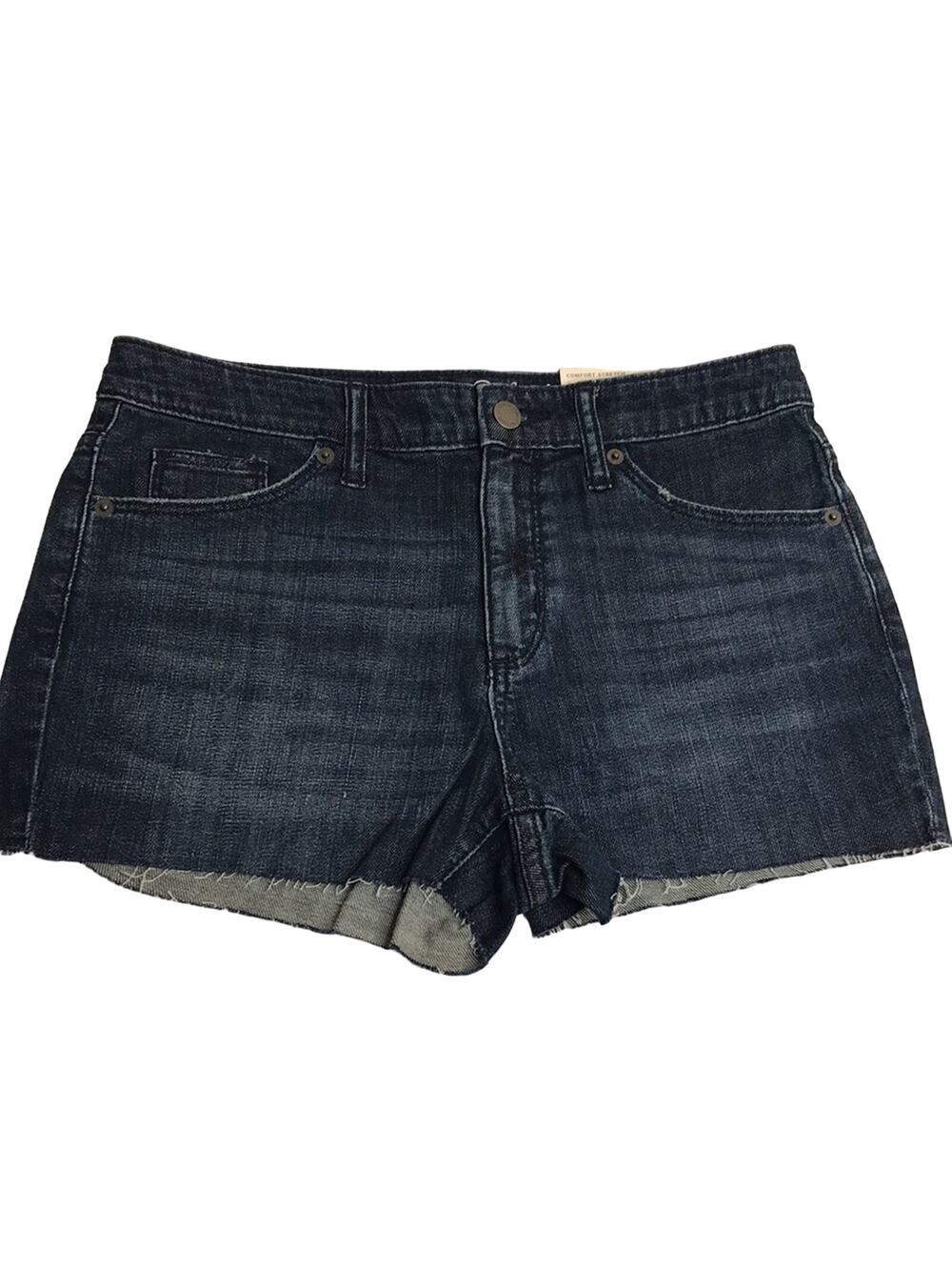 Universal Thread High Rise Shortie Cutoff Dark Wash Denim Shorts size 6